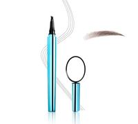 Boobeen Crayon à sourcils avec miroir, crayon à sourcils liquide imperméable, pointe à 4 fourches pour des sourcils naturels comme des cheveux, set de maquillage longue durée