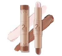 Boobeen Crayon Correcteur de Teint Contour - Crayon bronzant et éclaircissant à double extrémité pour modeler le visage, éclaircir le visage et nuancer le teint pour les femmes, résistant à l'eau