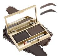 Boobeen Eyebrow Powder Kit, 2-color Waterproof Eyebrow Palette Makeup to Definer & Filler Brows, Eyebrow Color Powder Shape Natural Looking Brows - with Mirror Brush