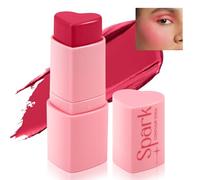 Boobeen Fard à Joues Crème Stick Contour, Fard à Joues Multi-Usages, Facile à estomper, Léger, Longue Durée de Vie pour les yeux, les lèvres et le visage, Finition Matte et Rosée
