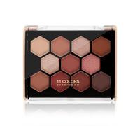 Boobeen Palette de 11 ombres à paupières - mates et irisées, poudre crémeuse hautement pigmentée, pour des looks spectaculaires de jour comme de nuit, faciles à estomper et neutres