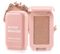 Boobeen Poudre Bronzante Matte et Douce, Palette de Contour pour le Visage, Blush Naturel, Longue Durée de Construction, Brillant Bronzé