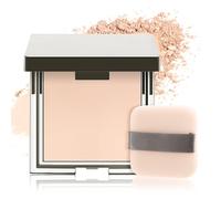 Boobeen Poudre de Finition Matte pour le Visage, Poudre Pressée de Mise au Point Lisse Maquillage Contrôle de l'Huile Léger Fond de Teint de Mise au Point Poudre Compacte, Finition Translucide