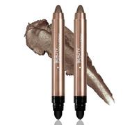 Boobeen Set de crayons ombres à paupières, bâton d'ombres à paupières chatoyantes, stylo surligneur crème, crayon ombres à paupières résistant à l'eau, 2PCS