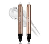 Boobeen Set de crayons ombres à paupières, bâton d'ombres à paupières chatoyantes, stylo surligneur crème, crayon ombres à paupières résistant à l'eau, 2PCS