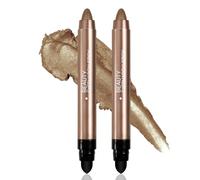 Boobeen Set de crayons ombres à paupières, bâton d'ombres à paupières chatoyantes, stylo surligneur crème, crayon ombres à paupières résistant à l'eau, 2PCS