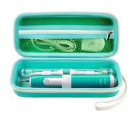 Boobowl Étui compatible avec brosse à dents électrique rechargeable Philips Sonicare ProtectiveClean 4100 6100 5100 6500 7500 - Sac de voyage pour Oral-B Pro et Chager et accessoires, vert, Regular