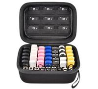 Boobowl Étui de rangement pour clé USB, clé USB, Thumb Drive, carte mémoire SD SDXC SDHC, accessoires électroniques, sac de rangement pour SanDisk/SamData/Samsung/Topesel/PNY/Memory Stick, Noir