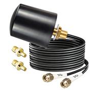 BOOBRIE Antenne extérieure 5G 4G LTE MIMO 698-6000MHz Antenne omnidirectionnelle large bande 5dBi Antenne à gain élevé avec double câble BMR100 de 5 m Adaptateur SMA TS9 pour routeurs Huawei Netgear