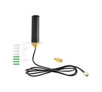 BOOBRIE Antenne WiFi double bande 2,4 GHz 5 GHz 5,8 GHz 5 dBi Antenne omni directionnelle avec connecteurs SMA mâle et RP-SMA mâle, antenne externe intérieure et extérieure pour routeur WiFi, carte