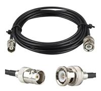BOOBRIE Câble coaxial BNC mâle vers femelle pour montage sur cloison - BNC mâle vers BNC femelle - Câble vidéo HD RG174 - 3 m - Pour caméra de vidéosurveillance - Câble SDI