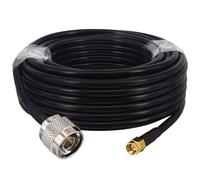 BOOBRIE Câble d'antenne WiFi SMA mâle vers N mâle RG58 coaxial N vers SMA mâle faible perte 50 ohms pour radio bidirectionnelle CB Amateur 3G/4G/5G/LTE/Ham/ADS-B/GPS/WiFi 10 m