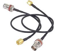 BOOBRIE Câble SMA mâle à BNC femelle 30 cm RG174 Câble 4G antenne SMA mâle à BNC femelle Câble connecteur SMA mâle BNC femelle RF pour antenne 3G 4G LTE/Radio Ham/Radio CB/Radio à main et radio radio