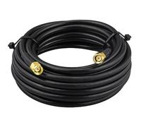 BOOBRIE Câble SMA Mâle Mâle 5M Câble RG58 50 ohms Câble d'Extension SMA Mâle vers SMA Mâle Antenne SMA pour Antenne 3G 4G LTE GPS Antenne WiFi Arafoudre Application Radio Bidirectionnelle(Pas pour TV)