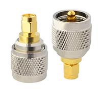 Boobrie Connecteur SMA PL259 Adaptateur SMA Mâle à UHF Mâle Adaptateur Ham Radio Connecteur à Faible Perte pour Antennes CB Radios de Diffusion WiFi Paquet de 2