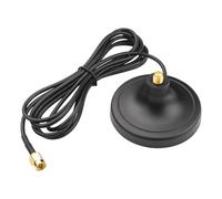 BOOBRIE DC-3000MHz SMA femelle Base d'antenne magnétique avec connecteur RG174 SMA mâle 1,6 m Câble d'extension d'antenne WiFi Câble coaxial pour WiFi VHF LoRa IoT 4G GSM Support ventouse