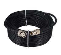 Boobrie Élevé Câble Coaxial RG58U BNC Mâle vers BNC Femelle 5M - 50 Ohms Basse Perte Blindé Câble d'Antenne pour Caméra Surveillance, Vidéosurveillance, DVR, Oscilloscope - Rallonge Longue Distance