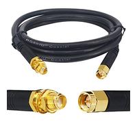 Boobrie Élevé Câble Coaxial SMA Mâle vers SMA Femelle 1M RG58/U Câble d'Extension SMA Câble Rallonge SMA Câble SuperFlex RG58 pour 3G 4G LTE Routeur LAN sans Fil GPS avec Antenne WiFi (PAS pour TV)