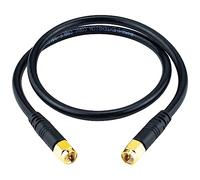 BOOBRIE Élevé Câble d‘Antenne SMA Mâle Mâle 0.5M RG58/U Câble Coxial SMA Mâle vers SMA Mâle Câble Coaxial SMA RF SuperFlex RG58 Faible Perte Connecteur SMA Mâle pour WIFI Antanna Wireless Router