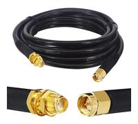 BOOBRIE High Cable Male Female RG58/U Extension Cable 3M Male to Female Low Loss Extension Cable for WiFi Antenna Router 3G 4G LTE LAN (Not for TV)