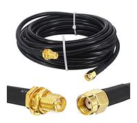 BOOBRIE RP-SMA Câble RP-SMA mâle vers RP-SMA femelle RG58/U 5 m