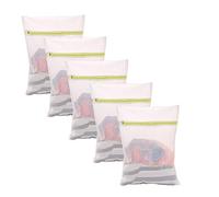 Booding 5Pcs Filet À Linge Lingerie Sac De Lavage Machine À Laver Filet De Lavage pour Protéger Vos Manteau sous-Vêtements Soutiens-Gorge Chaussettes Pantalons Maille Fine 30 * 40Cm
