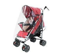 BoodTag Housse Poussette Imperméable Habillage Landau Pare-poussière Couverture Protection Transparente Pliable contre Pluie et Vent (Petit)