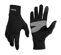 BOODUN Gants de Sport léger, Gants de Course, Slim Gants de Sport, Gants de Jogging avec Fonction écran Tactile - Noir - S/M