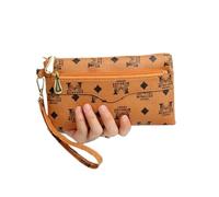 BooeDareno Portefeuille long pour femme avec double fermeture éclair - Pochette à grande lettre - Portefeuille de téléphone - Porte-cartes Damski, Myl, Taille unique
