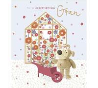 Boofle Carte d'anniversaire pour grand-mère Motif serre florale