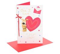 Boofle | Carte de Saint-Valentin pour une personne que j'aime | I Love You Presents | Her/Lui | Design mignon | Avec enveloppe | 16,5 x 25,4 cm