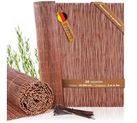 BOOGARDI Canisse en osier naturel 150 x 500 cm - Brise-vue pour balcon, terrasse et jardin - Clôture occultante extérieure, pare-vue en osier