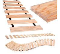 BooGardi Chemin roulant en mélèze - 6 tailles - 250 cm de long - 30 cm / 40 cm / 50 cm de large - Espacement entre les lattes : 8 cm - Chemin en bois à dérouler - Marche en bois - Chemin de jardin