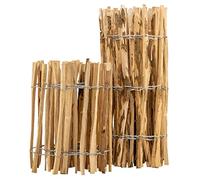 BooGardi Clôture en lattis - 14 tailles - 150 cm de haut - 3 m de long - Distance entre les lattes : 3 à 5 cm - Clôture de châtaignier - Clôture de jardin en bois - Clôture de chasseur - Clôture de