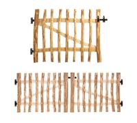 BooGardi Kit de montage de porte de jardin en noisetier - 120 tailles Largeur :100 cm - Hauteur : 90 cm - 7-9 cm