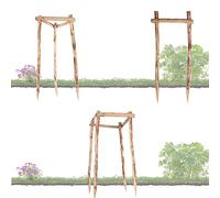 BooGardi Kit de tuteur pour arbre - 9 tailles - 2 piquets de hauteur 120 cm - Avec piquet - Support pour arbres - Aide à l'escalade pour arbres et arbustes