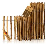 BooGardi Staketenzaun Imprégné en Bois Haselnuss Marron, Zaunlatte, 500 cm