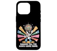 Boogie Till the Cows Come Home Rétro Disco Cow Funny Coque pour iPhone 16 Pro