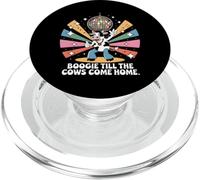 Boogie Till the Cows Come Home Rétro Disco Cow Funny PopSockets PopGrip pour MagSafe