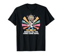 Boogie Till the Cows Come Home Rétro Disco Cow Funny T-Shirt