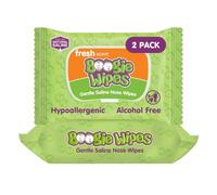 Boogie Wipes Natural Saline Kids and Baby Nose Wipes for Cold and Flu, Fresh Scent, 90 Count by Boogie Wipes