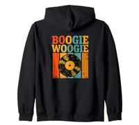 Boogie Woogie Vibes With Retro Record Design Sweat à Capuche