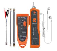 BOOGIIO Testeur de fil RJ45 RJ11 Traceur de ligne multifonction Traceur de fils Ethernet LAN réseau Cat5 Cat6 Avec écouteurs pour collage de câbles maintenance de réseau test de ligne téléphonique