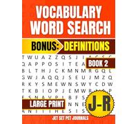 Book 2 VOCABULARY WORD SEARCH: Alphabets J to R with Definitions