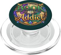 Book Addict Reading Librarian Fantasy Dragon Wings Bookish PopSockets PopGrip pour MagSafe