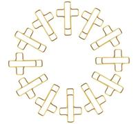 Book Binding Clips - Metal Gold Paper Clips Set, 100 Pieces Portable Clamp Organizer for Desk Table Office Home Bedroom Classroom Indoor Outdoor Use Document Fastening Storage Paper Control System