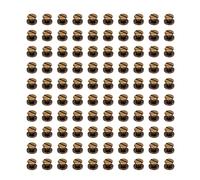 Book Binding Screw Set, 200 Pcs Brass Chicago Screws Kit, 9x5mm Round Head Copper Rivets with Uniform Coating, Hard Thick Fasteners for Photo Album Leather DIY Craft Project (Antique Bronze)