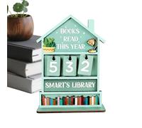 Book Books Read Tracker | Rustic Wooden Manual Read Tracker Home Display |