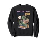 Book Club Escape : Tea Dragon Fantasy Lover Humour Escape Tale Sweatshirt