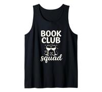 Book Club Squad Funny Reading Wine Graphic Débardeur